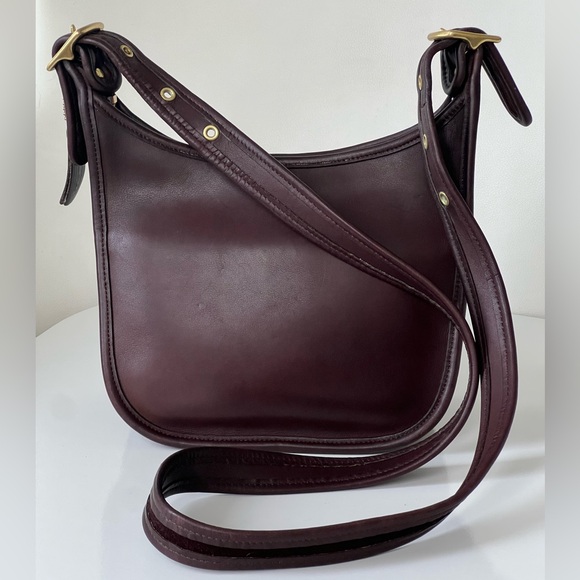 Vintage COACH Janice Legacy Zip Mahogany Brown Glove-Tanned Leather Shoulder Bag - Picture 16 of 16